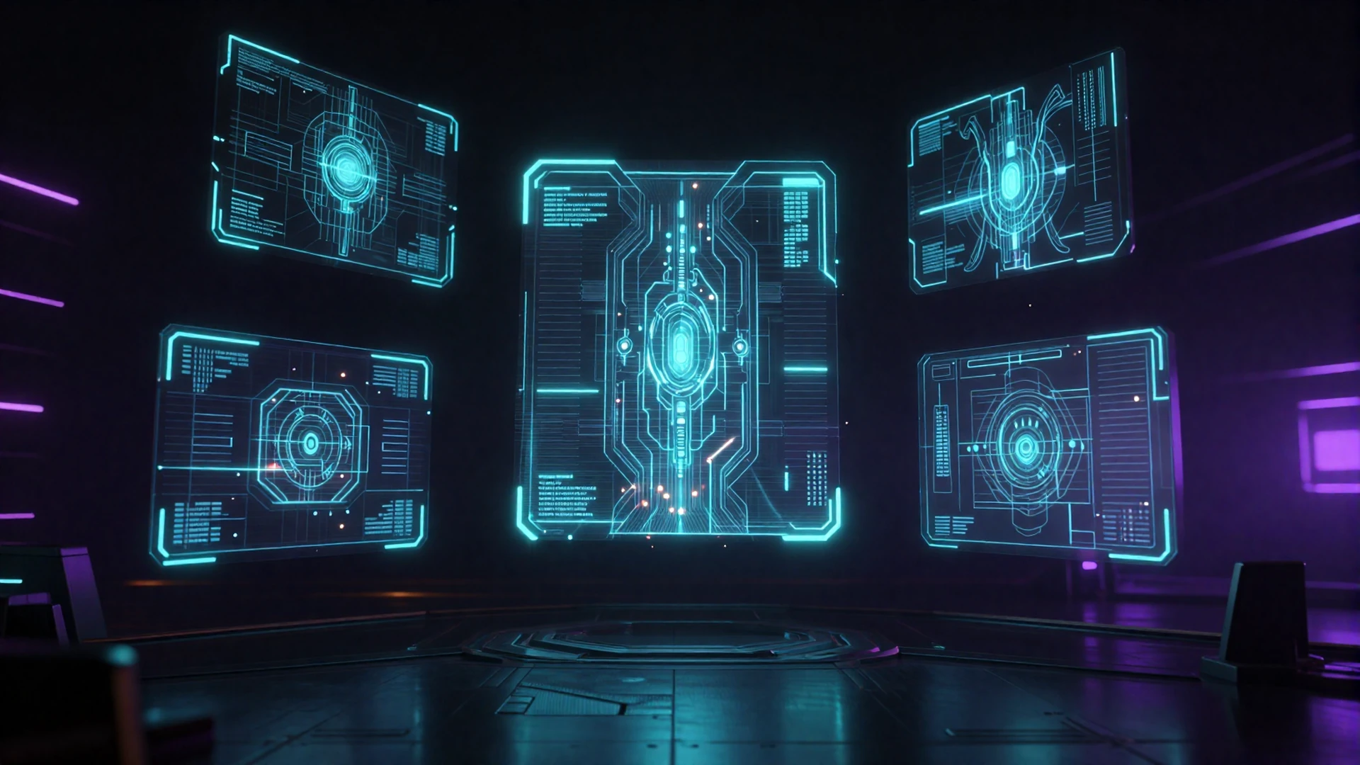 PulseForge Games - futuristic gaming discovery environment with holographic interfaces and glowing forge aesthetics